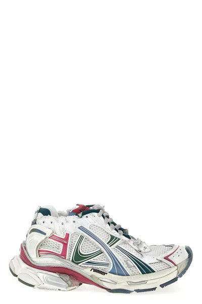 Balenciaga Runner Low-top Nylon And Mesh Sneakers In Multi