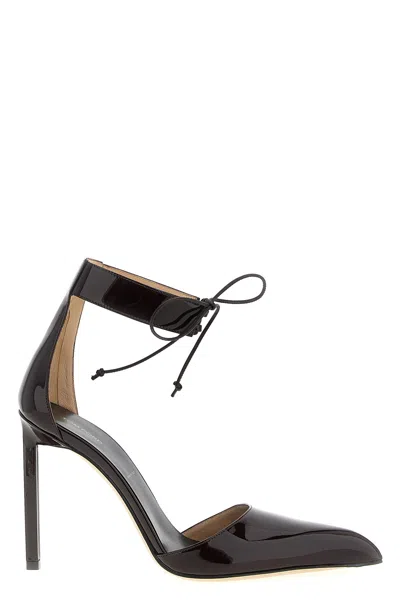 Tom Ford Leather High-heeled Shoes In Black
