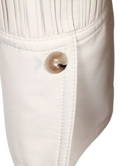 Pre-owned Nanushka Long Sleeve Maxi Dress In White