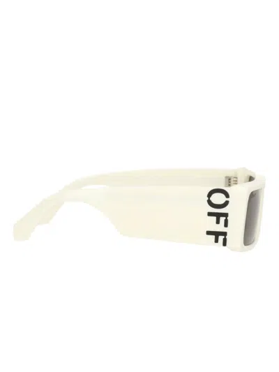 Off-white Rectangular Frame Sunglasses In White