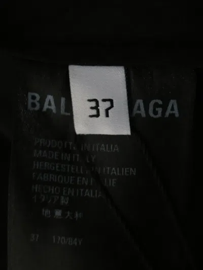 Pre-owned Balenciaga Quest Logo-embroidered Shirt In Black