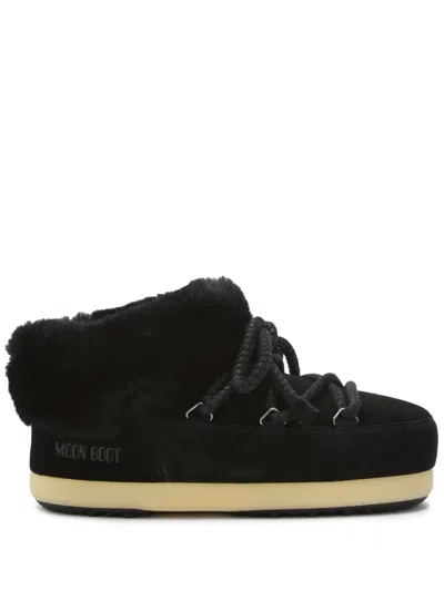 Moon Boot Women Black Logo Mules, 6.5/7.5 Luxury Mules For Women Darveys In Black