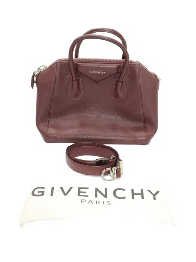 Pre-owned Givenchy Small Antigona Two-way Handbag In Red