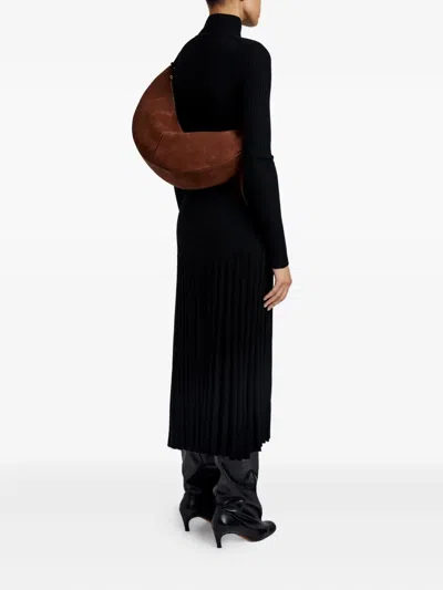 Proenza Schouler Slide Suede Shoulder Bag In Brown