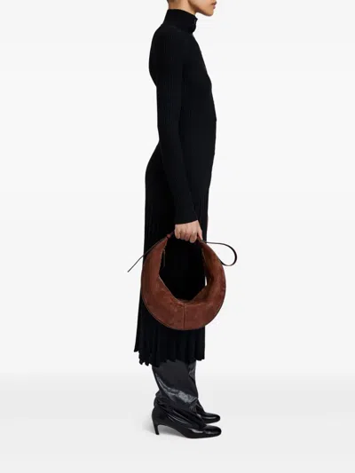 Proenza Schouler Slide Suede Shoulder Bag In Brown
