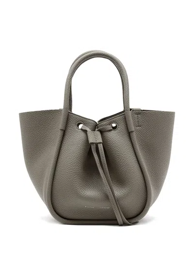 Proenza Schouler Small Ruched Drawstring Top-handle Tote Bag In Gray