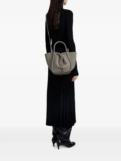 Proenza Schouler Small Ruched Drawstring Top-handle Tote Bag In Gray