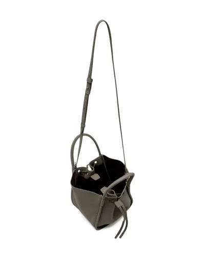 Proenza Schouler Small Ruched Drawstring Top-handle Tote Bag In Gray