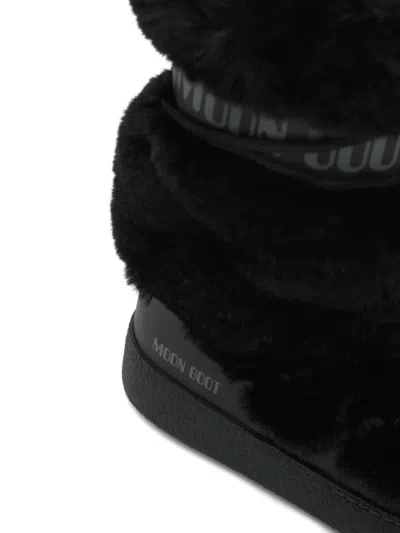 Moon Boot Boot "ltrack High Faux-fur" In Black