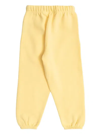 Essentials Elasticated-cuff Logo Sweatpants In Yellow