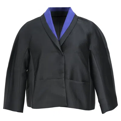 Max Mara Oversied Jacket In Black Polyester In Black