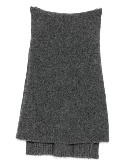 Entire Studios Bound Off-shoulder Sweater In Gray