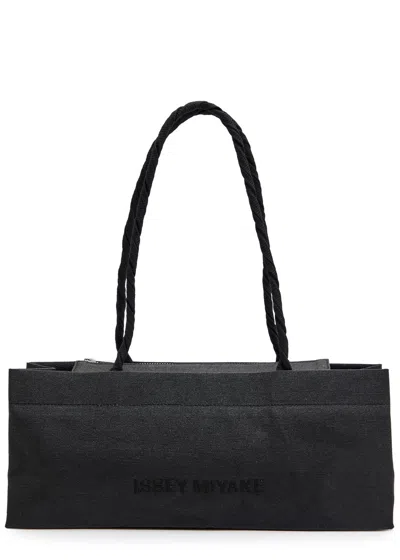 Issey Miyake This Is A Paper Bag Woven Tote In Black