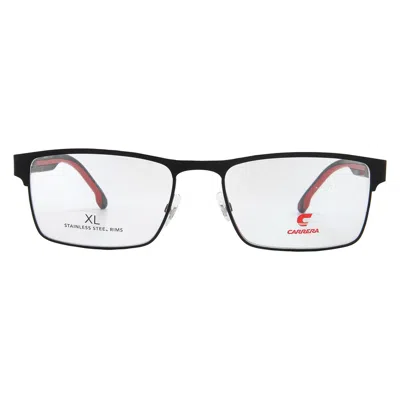 Carrera Demo Rectangular Men's Eyeglasses  8884 0blx 57 In Black