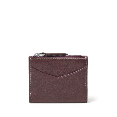 Aspinal Of London Womens Hudson Logo-print Leather Coin Purse Wine In Brown