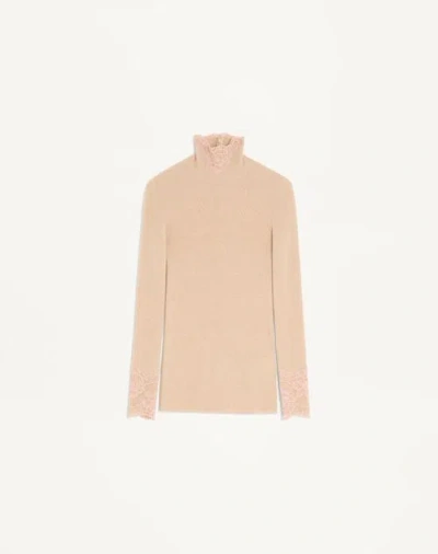 Valentino Pullover Aus Kaschmir Frau Alabaster Xs In Neutral