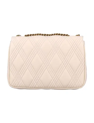 Valentino Garavani Quiltie 67 Medium Shoulder Bag In White