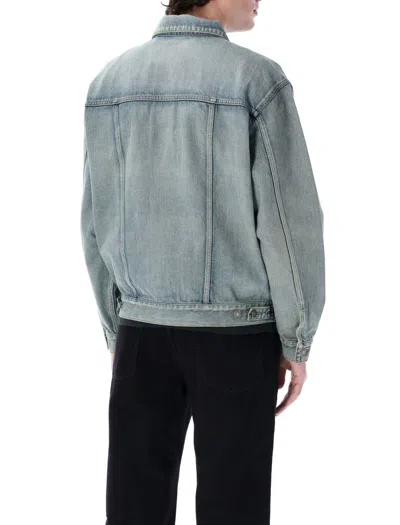 Saint Laurent Denim Trucker Jacket In Blue