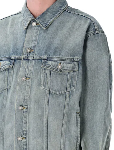 Saint Laurent Denim Trucker Jacket In Blue