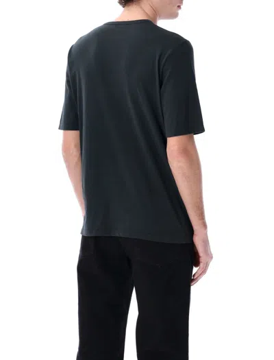 Saint Laurent Logo T-shirt In Black