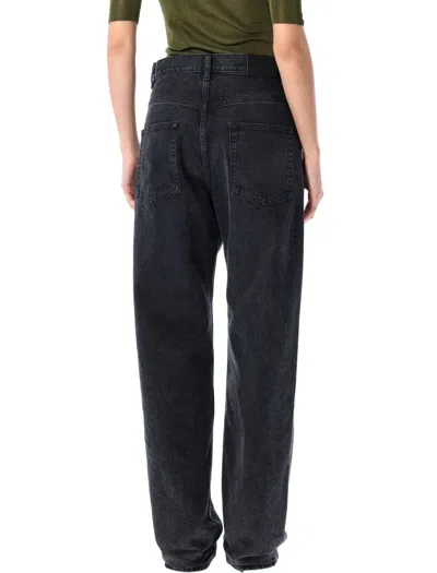 Saint Laurent Used Paris Denim Carrot-fit Jeans In Black