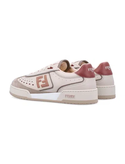 Fendi Match Womans Sneakers In Brown