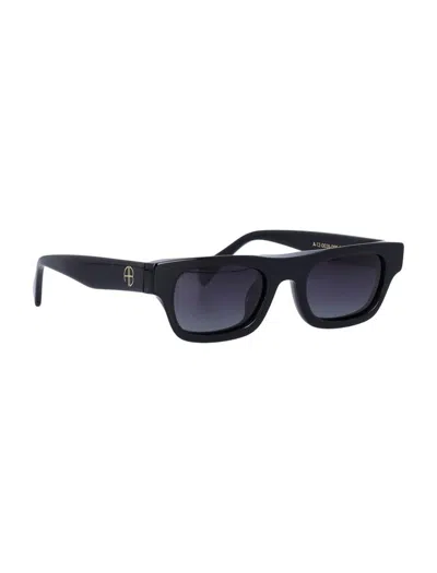 Anine Bing Thick Frame Sunglasses Uv Protection In Blue