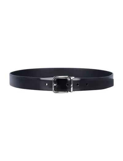 Dolce & Gabbana Formal Belt In Black