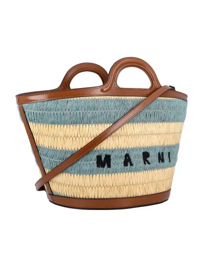 Marni Tropicalia Raffia-effect Small Bag