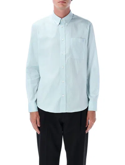 Burberry Light Blue Cotton Shirt In Blue