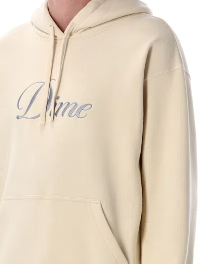 Dime Cursive Hoodie In Neutral