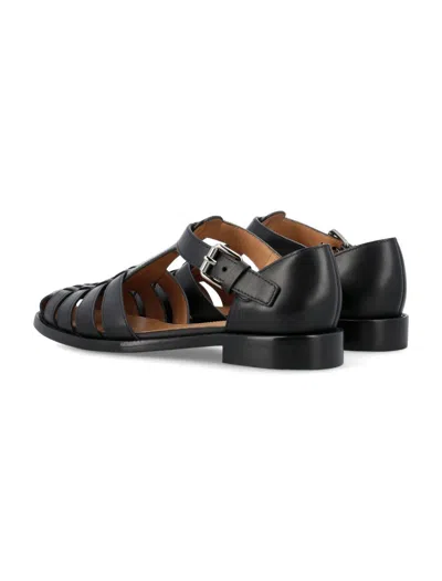 Church's Calf Leather Sandals In Black