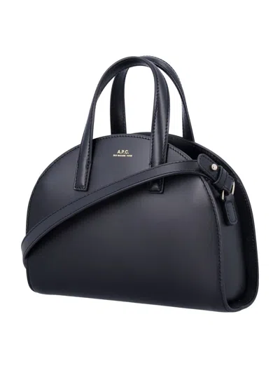Apc A.p.c. Tote Demi Lune Small In Black