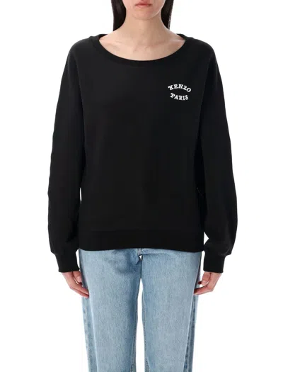 Kenzo Verdy Market Print Sweatshirt In Black