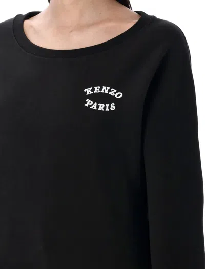 Kenzo Verdy Market Print Sweatshirt In Black