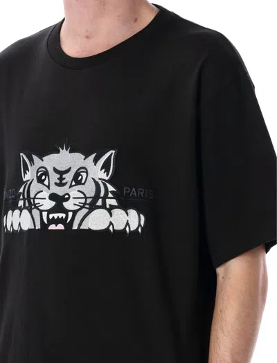 Kenzo Gots Happy Tiger T-shirt In Black