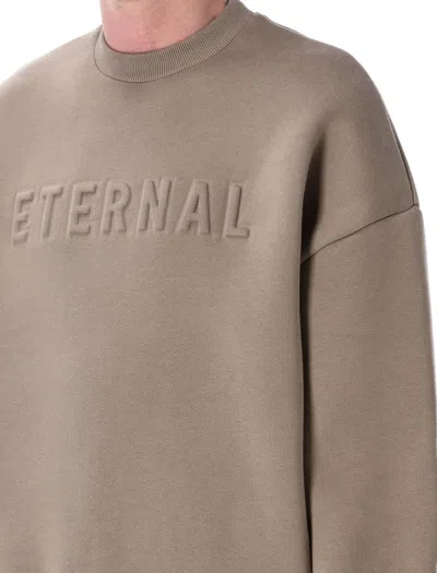 Fear Of God Eternal Relaxed Fit Crew Neck In Brown