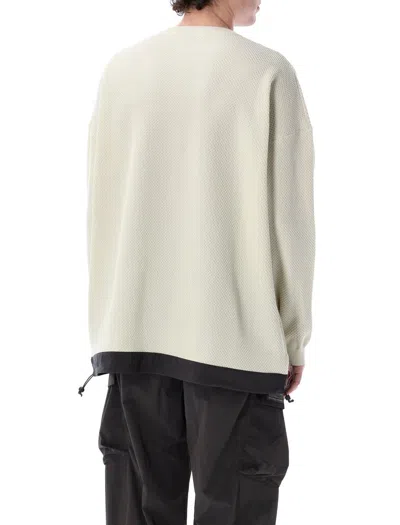 Oakley Mens Mist Fgl Peak Brand-appliqué Knitted Sweatshirt Xl In White