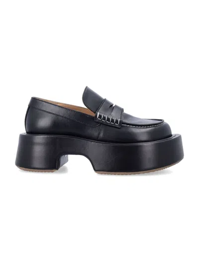 Jw Anderson Platform Mocassins In Black