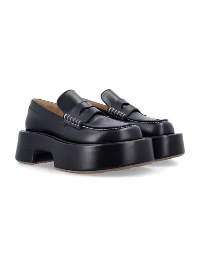 Jw Anderson Platform Mocassins In Black
