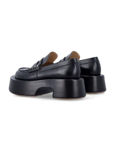 Jw Anderson Platform Mocassins In Black