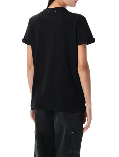 Golden Goose Distressed T-shirt In Black