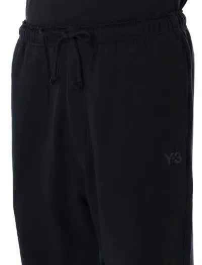 Y-3 Adidas French Terry Track Pants In Black