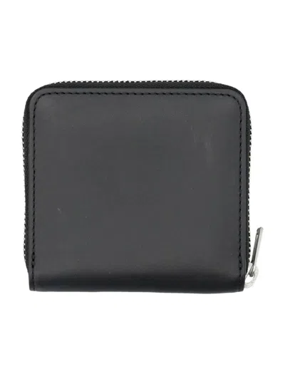 Y-3 Adidas Logo Zip Wallet In Black
