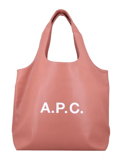 Apc A.p.c. Ninon Tote Bag In Pink