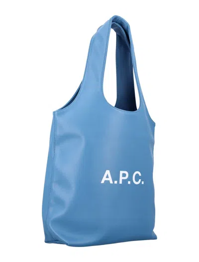 Apc A.p.c. Ninon Small Tote Bag In Blue