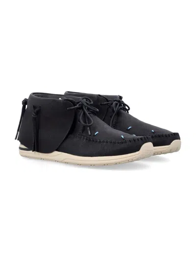 Visvim Men's Fbt-lhamo-folk Sneaker In Black