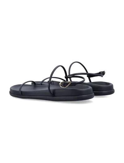 Ancient Greek Sandals Semystra Strappy Flat Sandals In Black
