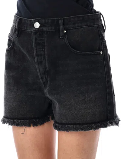 Isabel Marant Étoile Isabel Marant Etoile Lesia Denim Shorts In Black