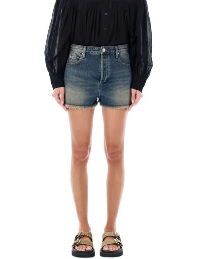 Isabel Marant Étoile Isabel Marant Etoile Lesia Denim Shorts In Blue